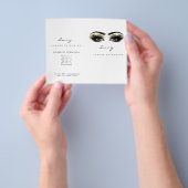 Gold White Glitter Makeup Eyes Lash Printerbrochur Flyer (Hand)
