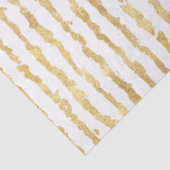 Gold White Glitz Stripes Tissuepapier (Detail)
