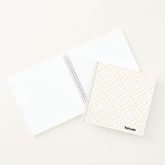 Gold White Graphic Diamonds Sketchbook Journal (Intérieur)