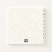 Gold White Graphic Diamonds Sketchbook Journal (Dos)