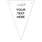 Gold & White Hearts huwelijksfeest PERSONALISEREN  Vlaggetjes (Tweede vlag)