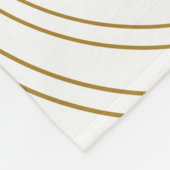 Gold White - kerstfeest met eigen foto's Fleece Deken (Hoek)