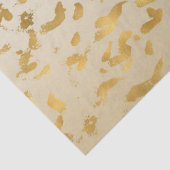 Gold White Ombre Animal Print Tissuepapier (Detail)