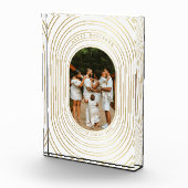 Gold White Photo Family Bloc de Noël (Droite)