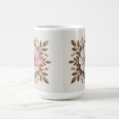Gold White Pink Classic White Mug (Centre)