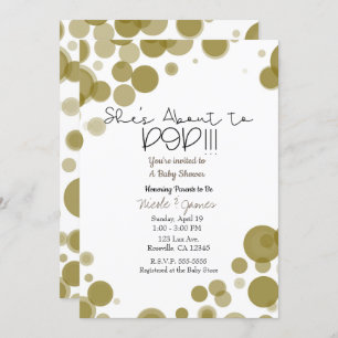 Gold & White Polka Dot Bubbles Ze staat op het pun Kaart