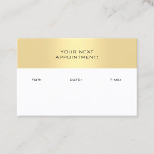 Gold White Rendez-vous rappel Modèle élégant