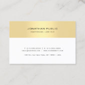 Gold White Rendez-vous rappel Modèle élégant (Dos)