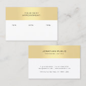 Gold White Rendez-vous rappel Modèle élégant (Devant / Derrière)