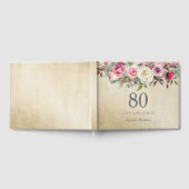 Gold White Rose Floral 80e Anniversaire Livre d'hô (Complet)