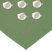 Gold White Stippen Border + uw achtergrond en idee Lange Tafelloper (Hoek)