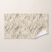 Gold White Zebra afdrukken        Bad Handdoek (Handdoek)