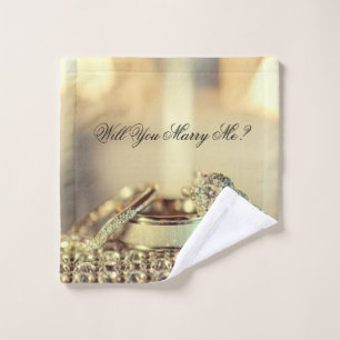 Gold wil je comprimeren met me Glitter-voorstel Bad Handdoek