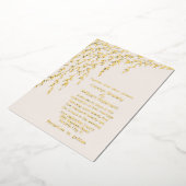 Gold Willows Ivory Mariage Foil Invitation (Rotation)