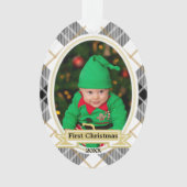 Gold Winter Plated Première photo de Noël (devant)