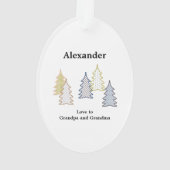 Gold Winter Plated Première photo de Noël (dos)