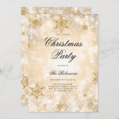 Gold Winter Wonder Vakantie Uitnodigen Programma & (Voorkant / Achterkant)