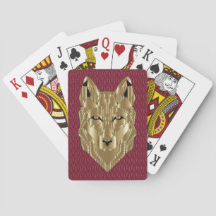 Gold Wolf-speelkaarten Pokerkaarten