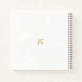 Gold World Map Heart Destination Livre d'invités (Dos)