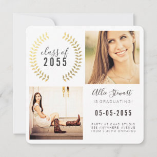 Gold Wreath Classe d'étudiants Cartes photos diplô