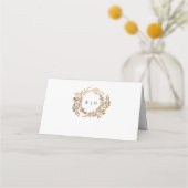 Gold Wreath Classic Monogram Huwelijk (Voorkant)