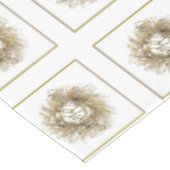 Gold Wreath Merry-kersttafelkledij Tafelkleed (Gekanteld)