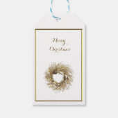 Gold Wreatry-kerstcadeauLabels Cadeaulabel (Voorkant)