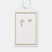 Gold Wreatry-kerstcadeauLabels Cadeaulabel (Achterkant)