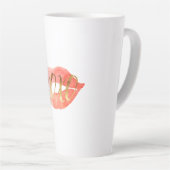 Gold XOXO Waterverf Lips Latte Mok (Rechterhoek)