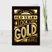 Gold Years Folie Wenskaart (Voorkant)