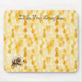 Gold Yellow Honey Bee Muismat (Voorkant)