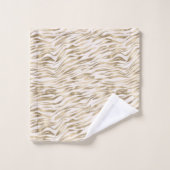 Gold Zebra afdrukken Bad Handdoek (Wasdoekje)