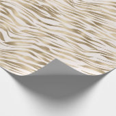 Gold Zebra afdrukken Cadeaupapier (Hoek)