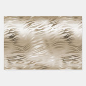 Gold Zebra en leopard Print Ombre Inpakpapier Vel (Voorkant)