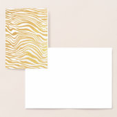 Gold Zebra N'importe quelle occasion carte blanche (Affichage)