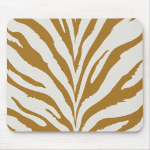 Gold Zebra Pattern Muismat