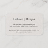 Gold Zebra Pattern | Pink Flowers Visitekaartje (Achterkant)