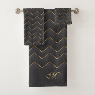 Gold Zig Zag Chevron Motif
