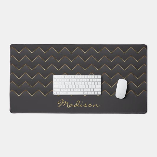 Gold Zig Zag Chevron Motif (Clavier et souris)