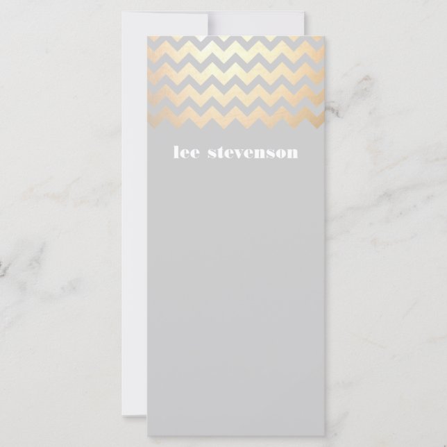 Gold Zig Zag Pattern Black (Voorkant)