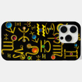GOLD ZODIAC BIRTHDAY JEWELS, GEMSTONES, ASTROLOGIE Case-Mate iPhone CASE (Achterkant (horizontaal))