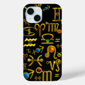 GOLD ZODIAC BIRTHDAY JEWELS, GEMSTONES, ASTROLOGIE Case-Mate iPhone CASE (Achterkant)