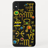 GOLD ZODIAC BIRTHDAY JEWELS, GEMSTONES, ASTROLOGIE Case-Mate iPhone CASE (Achterkant)