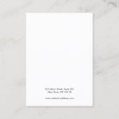 Gold Zodiac Moon Phase White Earning Display Visitekaartje (Achterkant)