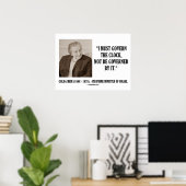 Golda Meir, ik moet het clock-citaat regelen Poster (Thuiskantoor)