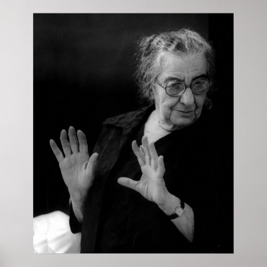 Golda Meir, Israëlische premier Poster (Voorkant)