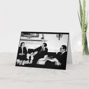 Golda Meir, President Nixon, & Henry Kissinger Kaart