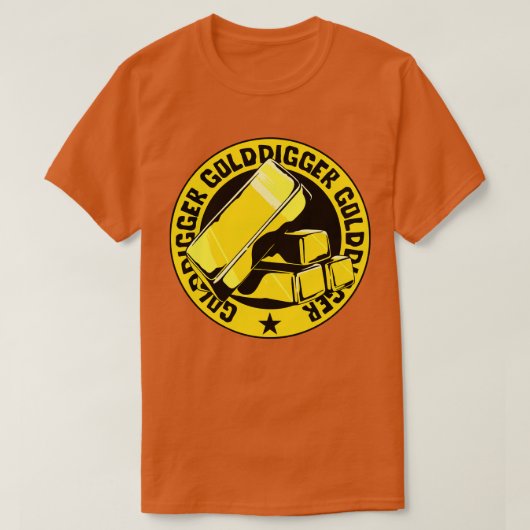 Golddigger de goudzoeker t-shirt (Design voorkant)