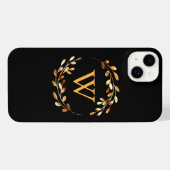 Goldel Floral Monogram iPhone Hoesje (Achterkant horizontaal)