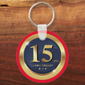 Golden 15e Jubileum Sleutelhanger (Voorkant)